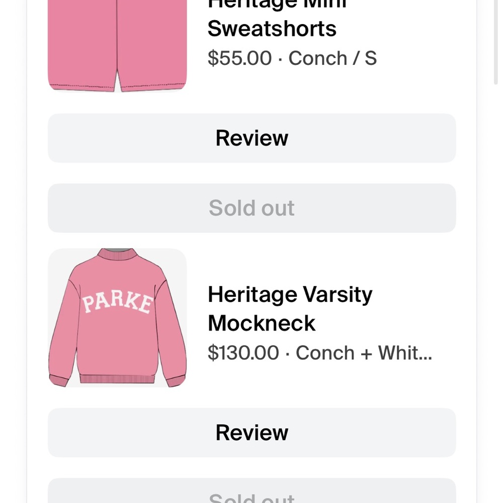 Parke Heritage Varsity Mockneck Sweatshirt - Pink